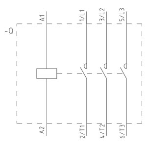 SIEMENS MOTOR STARTER CONTACTOR, 3RT5, 3P, 65...100A, 30kW, 220VAC COIL, SIZE S3 - Gambar 5
