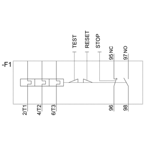 SIEMENS MOTOR STARTER OVERLOAD, 3RU5, 40...50A, SIZE S2, FOR MOUNTING ON CONTACTOR - Gambar 5