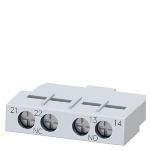 SIEMENS ACC MOTOR STARTER PROTECTOR, AUX CONTACT FRONT MOUNTING, 1NO+1NC, SIZE S2 & S3