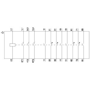 SIEMENS MOTOR STARTER CONTACTOR, 3TF6, 3P, 820...910A, 450kW, 4NO+4NC, 200...240 VAC COIL - Gambar 6