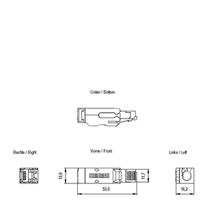 SIEMENS SIMATIC, INDUSTRIAL ETHERNET FASTCONNECT RJ45 PLUG 180 4x2 RJ45 PLUG-IN CONNECTOR CAT6A (10/100/1000/10000 Mbit/s) WITH RUGGED METAL ENCLOSURE AND FC CONNECTION SYSTEM FOR IE FC TP CABLE 4x2 (AWG24) 180° CABLE OUTLET 1 PACK = 1 UNIT - Gambar 3