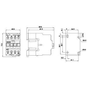 SIEMENS POWER CONTACTOR, SINOVA, 3MT7, 3P, 18…32A, 7.5kW, 1NO, 380VAC, SIZE S1 - Gambar 3