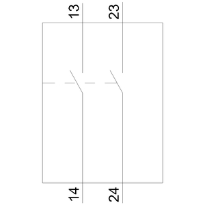 SIEMENS ACC MOTOR STARTER PROTECTION, AUXILIARY SWITCH TRANSVERSE 2 NO, SCREW TERMINAL FOR CIRCUIT BREAKER 3RV2 - Gambar 7