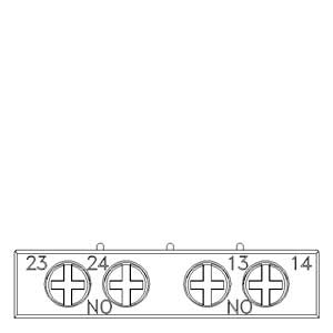SIEMENS ACC MOTOR STARTER PROTECTION, AUXILIARY SWITCH TRANSVERSE 2 NO, SCREW TERMINAL FOR CIRCUIT BREAKER 3RV2 - Gambar 3