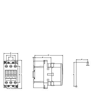 SIEMENS MOTOR STARTER CONTACTOR, 3RT5, 3P, 40...60A, 18,5kW, 220VAC COIL, SIZE S2 - Gambar 3