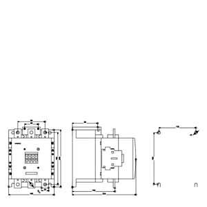 SIEMENS MOTOR STARTER CONTACTOR, 3RT5, 3P, 500...610A, 250kW, 2NO+2NC, 220....240VAC/DC COIL, SIZE S12 - Gambar 3