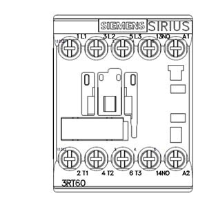 SIEMENS MOTOR STARTER CONTACTOR, 3RT6, 3P, 7...18A, 3kW, 1NO, 110 VAC COIL, SIZE S00 - Gambar 3