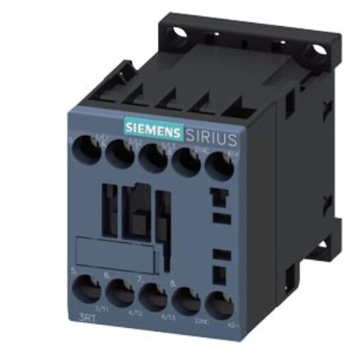SIEMENS MOTOR STARTER CONTACTOR, 3RT6, 3P, 9…22A, 4kW, 1NC, 110 VDC COIL, SIZE S00