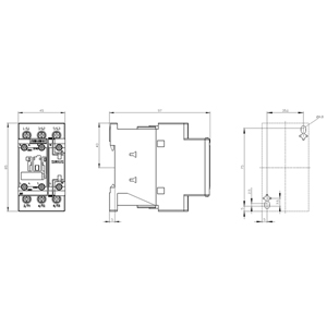 SIEMENS MOTOR STARTER CONTACTOR, 3RT6, 38...50A, 18,5kW, 1NO+1NC, 110 VAC COIL, SIZE S0 - Gambar 4