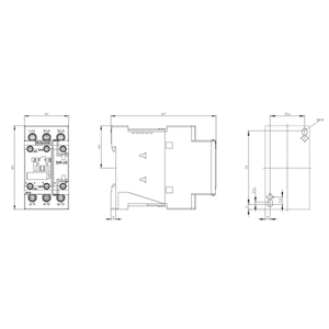 SIEMENS MOTOR STARTER CONTACTOR, 3RT6, 3P, 32...50A, 15kW, 24VDC COIL, 1NO+1NC, SIZE S0 - Gambar 4