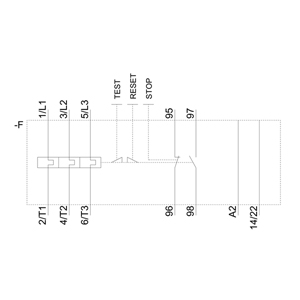 SIEMENS MOTOR STARTER OVERLOAD, 3RU6, 0,45...0,63A, SIZE S00, FOR MOUNTING ON CONTACTOR - Gambar 7