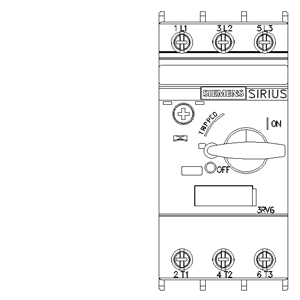 SIEMENS MOTOR STARTER PROTECTION, 3RV6, 11...16A, 55kA, 7,5kW, WITHOUT AUX SWITCH, SIZE S0 - Gambar 3