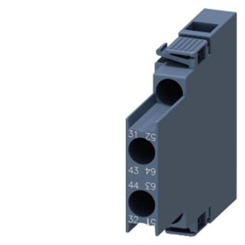 SIEMENS ACC MOTOR STARTER CONTACTOR, 3RT5, LATERALLY MOUNTABLE AUXILIARY SWITCH BLOCKS, 1NO+1NC, SIZE S0