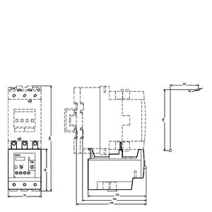 SIEMENS MOTOR STARTER OVERLOAD, 3RU5, 80…100A, SIZE 3, FOR MOUNTING ON CONTACTOR - Gambar 3