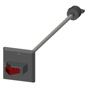 SIEMENS ACC MOTOR STARTER PROTECTION, 3RV6, DOOR COUPLING ROTARY OPERATING 130 mm SHAFT BLACK SIZE S0...S3, BLACK - Gambar 4