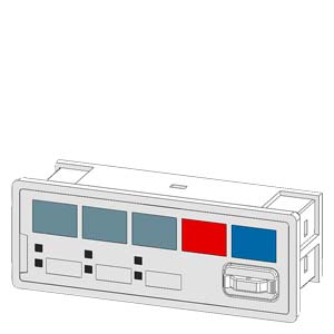 SIEMENS SIMOCODE, 3UF, OPERATOR PANEL, INSTALLATION IN CONTROL CABINET DOOR OR FRONT PLATE, CAN BE PLUGGED ONTO BASIC UNIT OR EXTENSION MODULES, 10 LEDs FOR STATUS DISPLAY AND 5 FREELY ASSIGNABLE KEYS FOR MANUAL CONTROL, LIGHT GRAY - Gambar 4