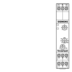 SIEMENS MONITORING RELAYS, 7PV1508 TIMING RELAYS, MULTIFUNCTION, 7 TIME SETTING RANGES WITH LED AND 2 CO CONTACTS 7 FUNCTIONS, 12 ... 240 Vac/dc 30 s ... 10 min, 3 min ... 1 h, 30 min ... 10 h, 5 ... 100 h - Gambar 3