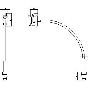 SIEMENS ACC MOTOR STARTER OVERLOAD, 3RB, CABLE RELEASE FOR RESET 0.4 m FOR 3RB30/3RB31 SIZE S00...S3 FOR 3RB20/3RB21 SIZE S6...S12 - Gambar 3