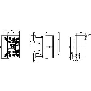 SIEMENS MOTOR STARTER CONTACTOR, 3RT2, 3P, 35A, 18,5kW, 1NO+1NC, 42VAC, SIZE S2 - Gambar 3
