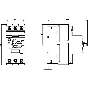 SIEMENS MOTOR STARTER PROTECTION, 3RV2, 3P, 34...40A, SIZE S0 - Gambar 4