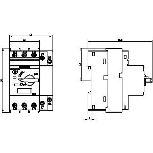 SIEMENS MOTOR STARTER PROTECTION, 3RV2, 3P, 7...10A, 100kA, SIZE S00 - Gambar 4