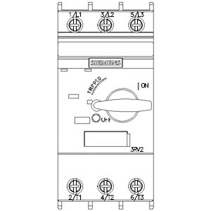 SIEMENS MOTOR STARTER PROTECTION, 3RV2, 3P, 12,5A, SIZE S00 - Gambar 3