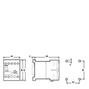 SIEMENS MONITORING RELAYS, TIMING RELAYS, 3RP20 05 TIMING RELAYS, MULTIFUNCTION, 15 TIME SETTING RANGES WITH LED AND 2CO CONTACT, 16 FUNCTIONS, 24 VAC/DC AND 200 ... 240 VAC - Gambar 3