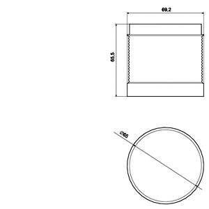 SIEMENS COMMANDING AND SIGNALING DEVICES, SIGNALING COLUMNS, 70 MM DIAMETER, LIGHT ELEMENTS WITH INTEGRATED FLASH LAMPS 8WD44, 230 VAC GREEN - Gambar 3