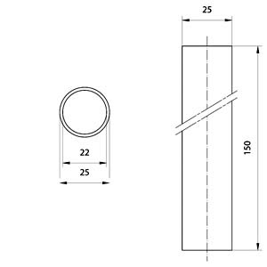 SIEMENS COMMANDING AND SIGNALING DEVICES, SIGNALING COLUMNS, 70 MM DIAMETER, MOUNTING, 8WD44, PIPES, SINGLE, LENGTH 150 MM - Gambar 3