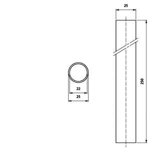 SIEMENS COMMANDING AND SIGNALING DEVICES, SIGNALING COLUMNS, 70 MM DIAMETER, MOUNTING, 8WD44, PIPES, SINGLE, LENGTH 250 MM - Gambar 3