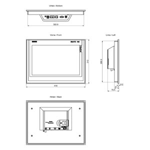 SIEMENS SIMATIC, HMI TP1500 COMFORT, COMFORT PANEL TOUCH OPERATION 15" WIDESCREEN TFT DISPLAY, 16 MILLION COLORS, PROFINET INTERFACE, MPI/PROFIBUS DP INTERFACE, 24 MB CONFIGURATION MEMORY, WEC 2013, CONFIGURABLE AS OF WINCC COMFORT V14 - Gambar 3