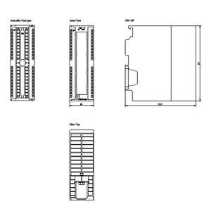 SIEMENS SIMATIC S7-300, ANALOG INPUT SM 331, ISOLATED, 2/3/4-WIRE, 8 AI, RESISTOR, Pt100/200/1000 NI100/120/200/500/1000, CU10, CHARACTERISITCS ACCORDING TO GOST 16 (INTERNAL 24) BIT, 50MS, 1x 40-POLE - Gambar 3