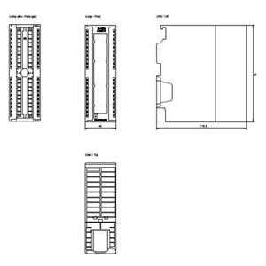 SIEMENS SIMATIC, S7-300, ANALOG INPUT SM 331, ISOLATED 8 AI, RESOLUTION 13 BITS U/I/RESISTOR/Pt100, NI100, NI1000, LG-NI1000, PTC/KTY, 66 MS CONVERSION TIME; 1x 40-POLE - Gambar 3