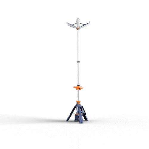COMING, PORTABLE LIGHT, PETAL LIGHT TOWER, 1.3M-2.5M, 6.000LM (AC-12.000LM), IP66, AC DIRECT PLUG-IN AVAILABLE, +1 D24-100 BATTERY AVAILABLE