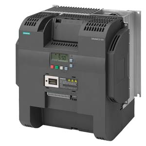 SIEMENS SINAMICS, V20 380-480 V3 AC -15/+10% 47-63Hz RATED POWER 18,5 kW WITH 150% OVERLOAD FOR 60 sec SMALL OUTPUT OVERLOAD: 22kW WITH 110% OVERLOAD FOR 60 sec, UNFILTERED I/O: 4 DI,2 DO,2 AI,1 AQ FIELDBUS: USS/MODBUS RTU WITH BUILT-IN BOP - Gambar 2