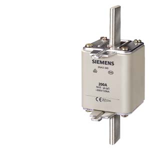 SIEMENS FUSE, LV HRC FUSE ELEMENT, NH3, In: 500 A, gG, UN AC: 500 V, UN DC: 440 V, FRONT INDICATOR, LIVE GRIP LUGS