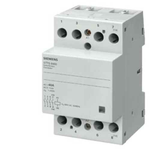 SIEMENS SWITCHING DEVICES, INSTA CONTACTORS WITHOUT MANUAL SWITCH 5TT5, 63A, 4 NC, 400 VAC
