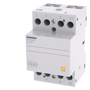 SIEMENS SWITCHING DEVICES, INSTA CONTACTORS WITHOUT MANUAL SWITCH, 5TT5, 40A, 3 NO + 1 NC, 400 VAC