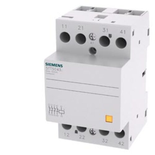 SIEMENS SWITCHING DEVICES, INSTA CONTACTORS WITHOUT MANUAL SWITCH, 5TT5, 40A, 4NC, 400 VAC