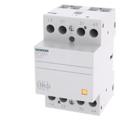 SIEMENS SWITCHING DEVICES, INSTA CONTACTORS WITHOUT MANUAL SWITCH 5TT5, 63A, 2 NO + 2 NC, 400 VAC