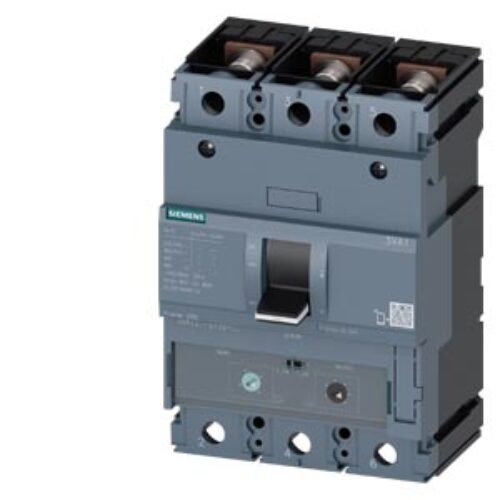 SIEMENS MCCB, 3VA1, 3P, 140…200A, 55kA, ADJUSTABLE TYPE, TM 240