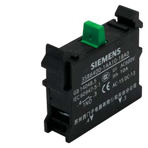 SIEMENS COMMANDING AND SIGNALING DEVICES, CONTACT BLOCK ACTUATOR COMPONENT WITH 1 CONTACT ELEMENT SCREW TERMINAL, 1 NC - Gambar 2