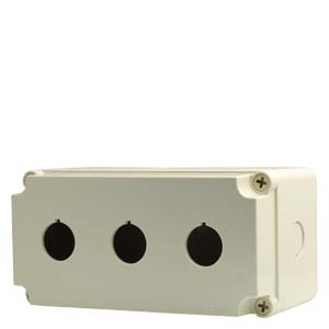 SIEMENS COMMANDING AND SIGNALING DEVICES, EMPTY ENCLOSURE FOR PUSHBUTTON 4 COMMAND POINT GREY - Gambar 2