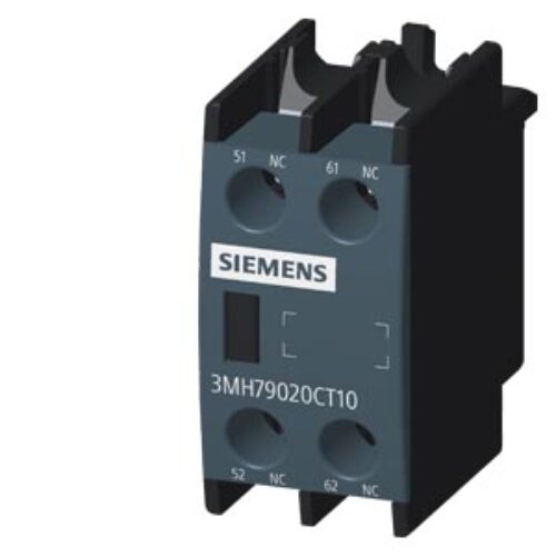 SIEMENS ACCESSORIES FOR CONTACTORS, MOTOR STARTER 1 (SINOVA), 3MT7, 2 NC, FRONT MOUNTING POSITION