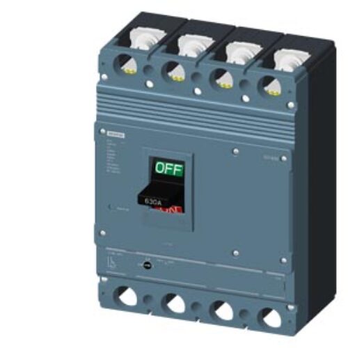 SIEMENS MCCB, 3VJ14, 4P, 504…630A, 36kA, ADJUSTABLE TYPE, TM