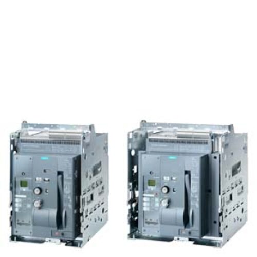 SIEMENS ACB, 3WT, WITHDRAWABLE CIRCUIT BREAKER 3 POLE SIZE 2 In=2000A to 500V, 50/60Hz AC Icu=66kA at 500V WITH MECHANICAL LOCKOUT DEVICE WITH TRIPPED SIGNALING SWITCH WITH TRIPPED INDICATORS WITH GUIDE FRAME OVERCURRENT RELEASE ETU35WT LSI