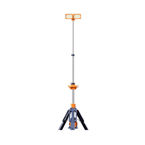 COMING, LIGHT TOWER, 1M-2.3M, 6.000LM (AC-12.000LM), IP66, AC DIRECT PLUG-IN AVAILABLE, +1 D24-100 BATTERY AVAILABLE