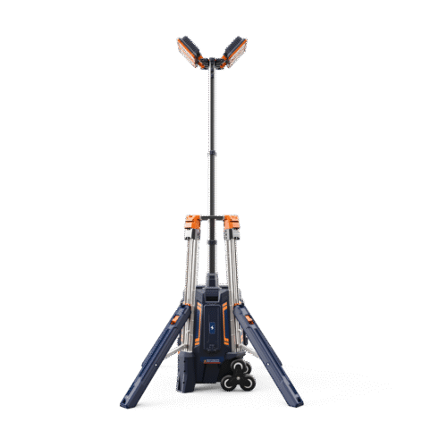 COMING, PORTABLE LIGHT DEVICE ONLY, 1.2M-4.2M, BATTERY 33.000LM, (AC-62,000LM), ADJUSTABLE BEAM ANGLE, IP65, 50KG